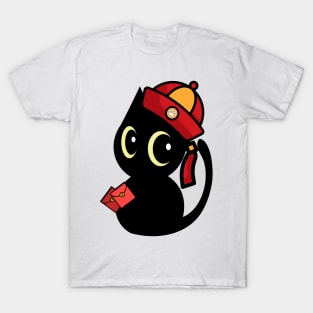 Cute Black Cat lunar new year T-Shirt